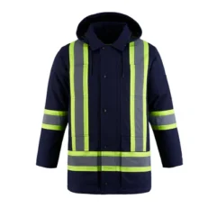 L01292 - Kingpin - Cotton Canvas Hi-Vis Insulated Parka with Detachable Hood