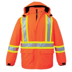 L01250 - Armour - Hi-Vis Insulated Parka with Detachable Hood