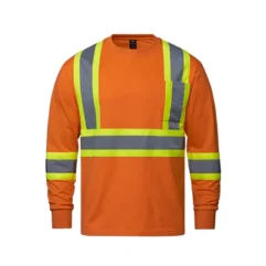 S05995 - Paramount - Cotton Long Sleeve Hi-Vis T-Shirt