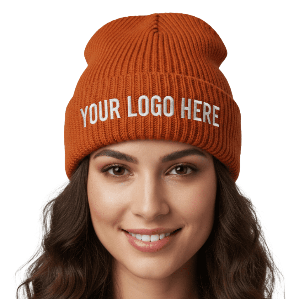 Customizable toque featuring embroidery finish
