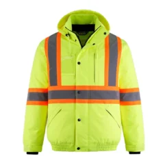 L01277 - Peterbuilt - Hi-Vis 3 in 1 Bomber Jacket with Detachable Hood