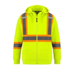 L01380 - Infinity - Hi-Vis Full Zip Hooded Sweatshirt with Detachable Hood